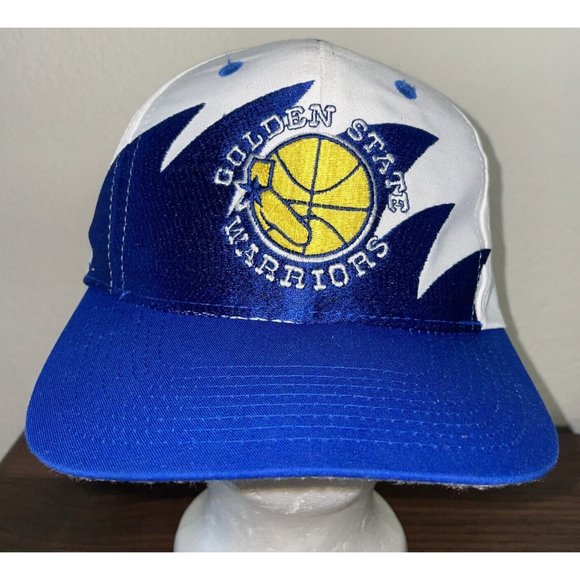 Vintage 90's Authentic Golden State Warriors Snapback Hat Shark Tooth Logo 7 - Picture 1 of 16
